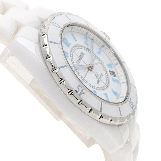 CHANEL Watches Mechanical Automatic H3827 Ceramic, Ceramic white J12 1.5" Blue Light Limited to 2000 units white dial mens Used Authentic