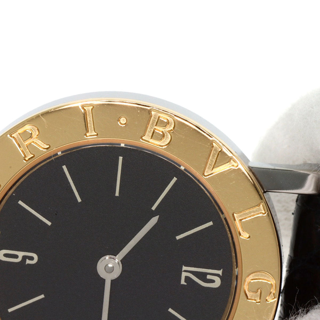 BVLGARI Watches Quartz BB26SGLD Stainless Steel, Leather gold Bulgari Bulgari black dial Women Used Authentic