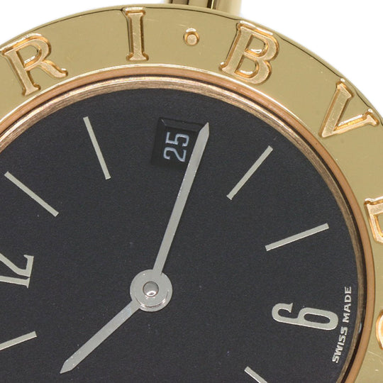 BVLGARI Watches Quartz BB26SGLD Stainless Steel, Leather gold Bulgari Bulgari black dial Women Used Authentic