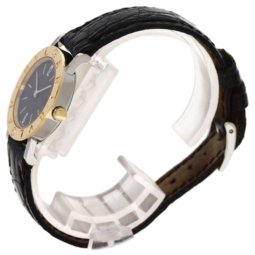 BVLGARI Watches Quartz BB26SGLD Stainless Steel, Leather gold Bulgari Bulgari black dial Women Used Authentic