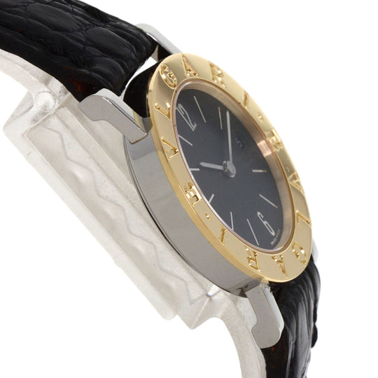 BVLGARI Watches Quartz BB26SGLD Stainless Steel, Leather gold Bulgari Bulgari black dial Women Used Authentic