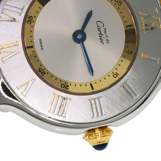 CARTIER Watches Quartz W10073F4 Stainless Steel, Combination Silver Mast 21 Silver dial Women Used Authentic