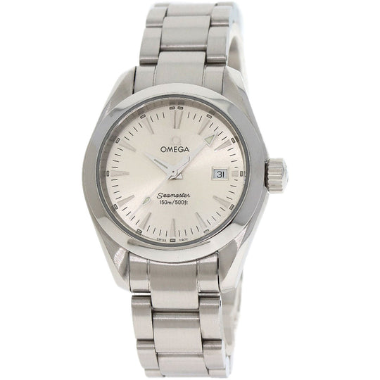 OMEGA Watches Quartz 2577.30 Stainless Steel , Stainless Steel Silver Aqua Terra Silver dial Women Used Authentic