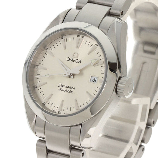 OMEGA Watches Quartz 2577.30 Stainless Steel , Stainless Steel Silver Aqua Terra Silver dial Women Used Authentic