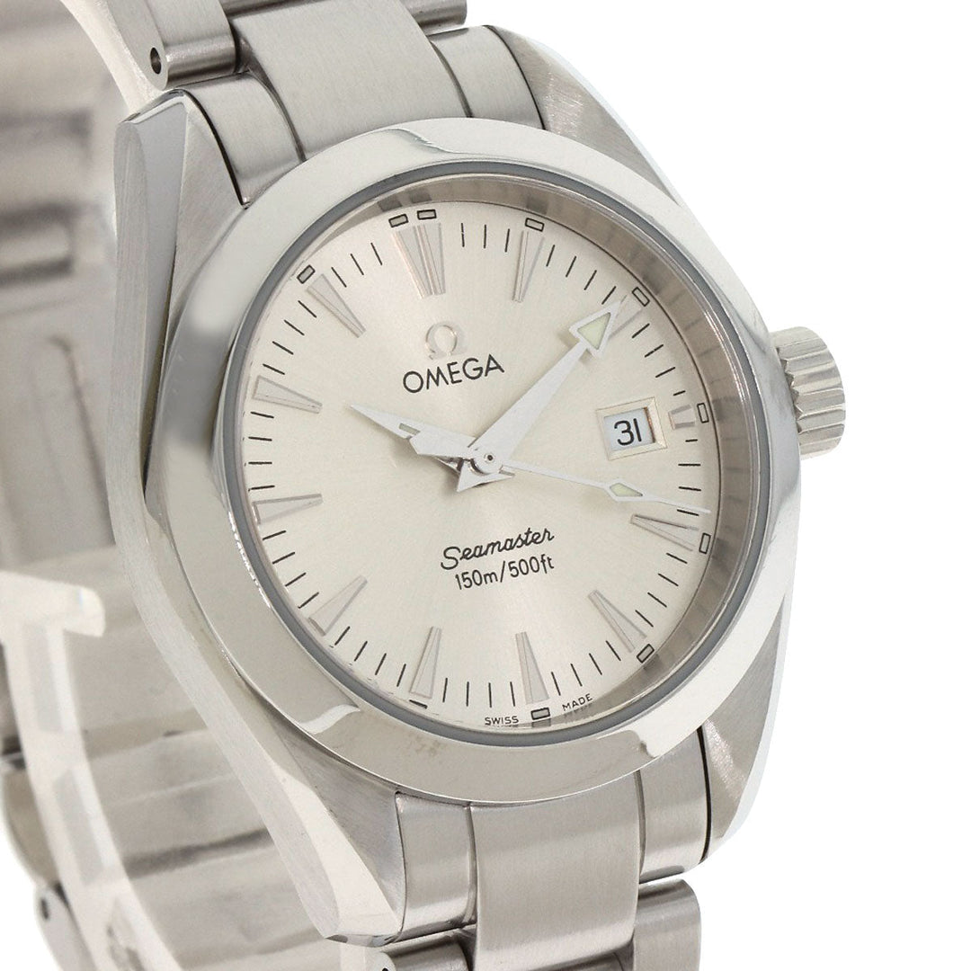 OMEGA Watches Quartz 2577.30 Stainless Steel , Stainless Steel Silver Aqua Terra Silver dial Women Used Authentic