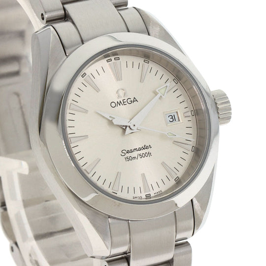 OMEGA Watches Quartz 2577.30 Stainless Steel , Stainless Steel Silver Aqua Terra Silver dial Women Used Authentic
