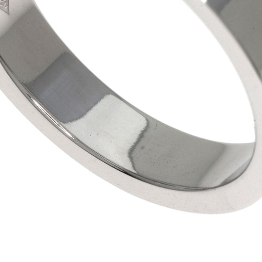 LOUIS VUITTON Ring K18WG Silver Petite Bourg Empreinte 1P Diamond #65