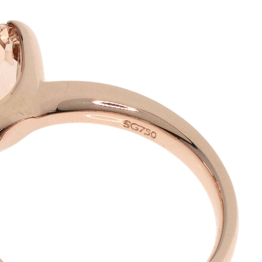 TASAKI Ring SG750 gold Morganite Sakura Gold Women Used Authentic