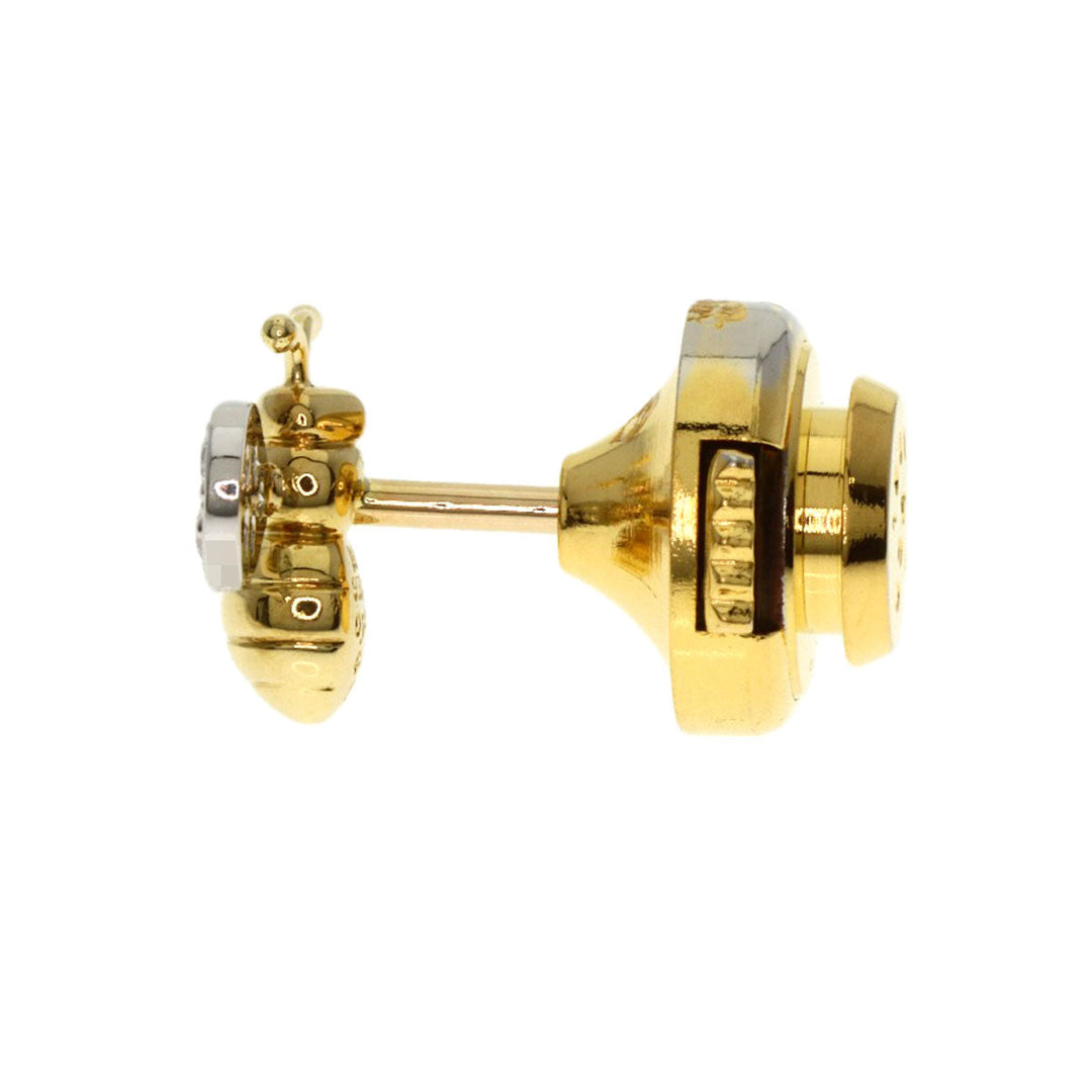 Gimel Tie pin 18K gold Tie tack with bee motif and diamond