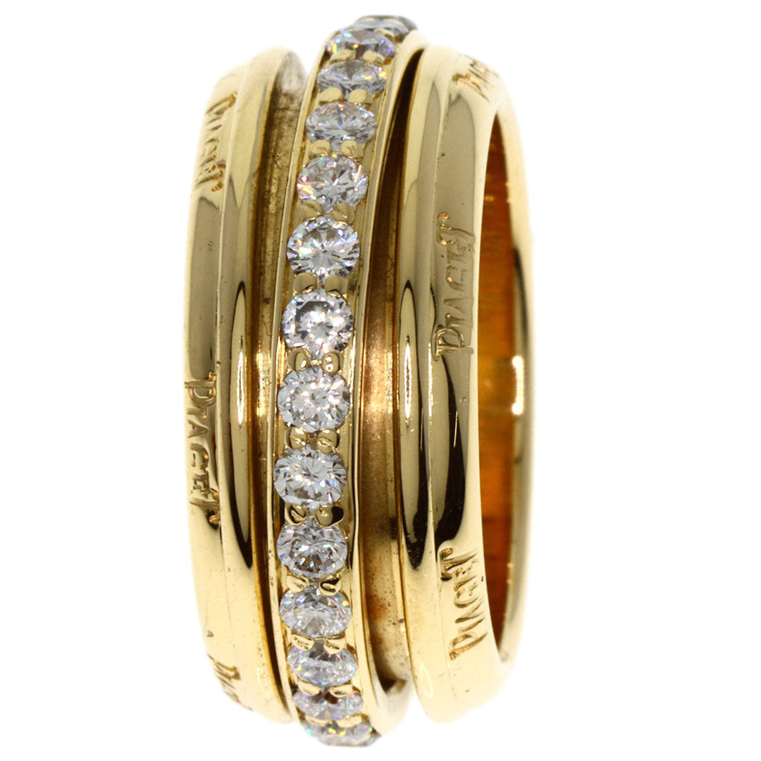 PIAGET Ring 18K Yellow Gold gold Possession Diamond Full Eternity #52 Women Used Authentic