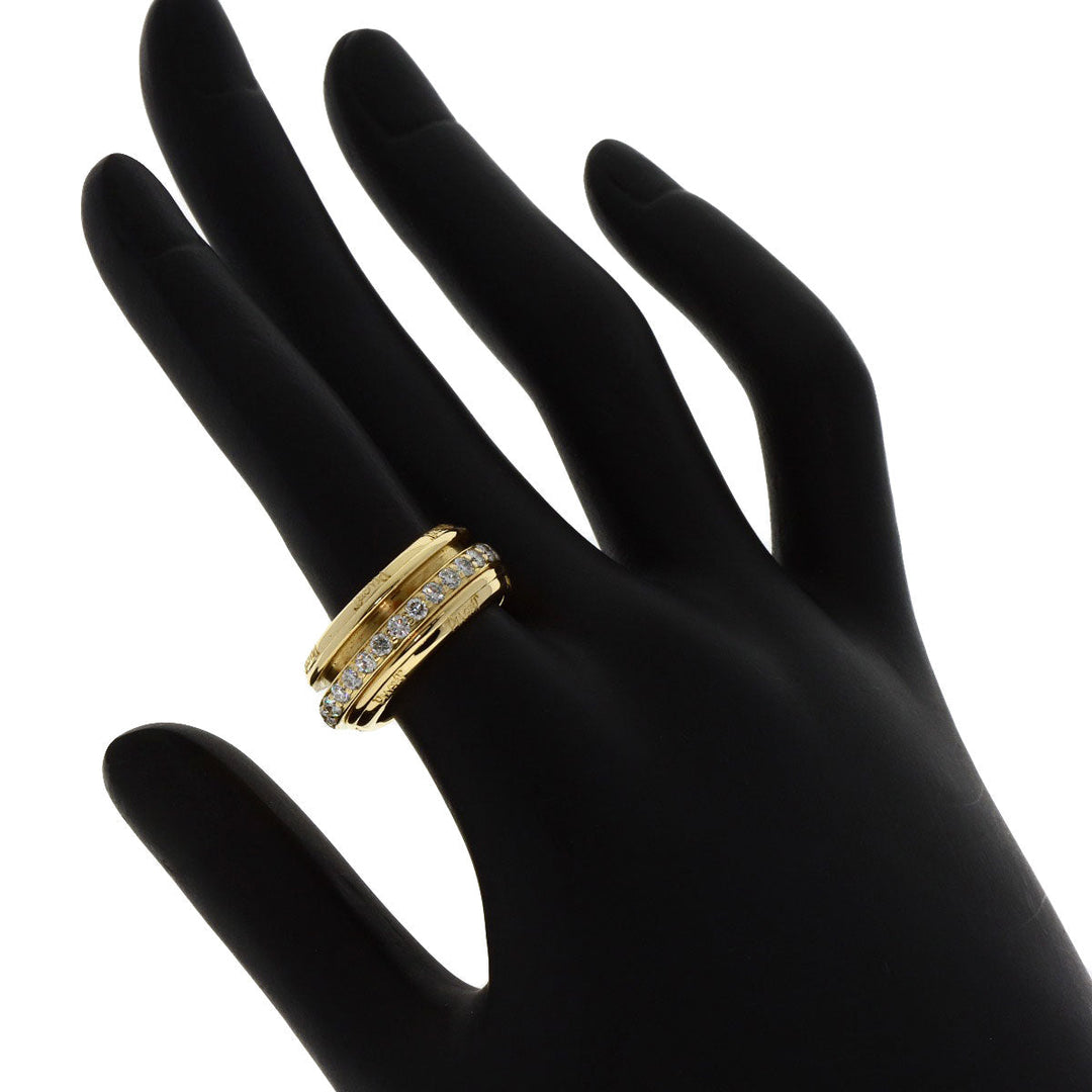 PIAGET Ring 18K Yellow Gold gold Possession Diamond Full Eternity #52 Women Used Authentic