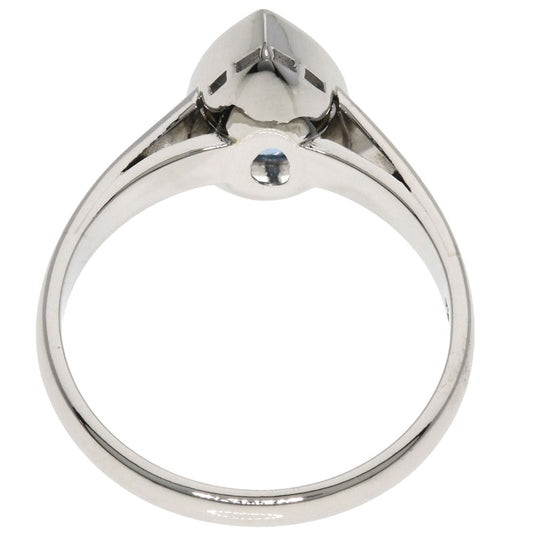 TASAKI Ring PT900 Silver Aquamarine Women Used Authentic
