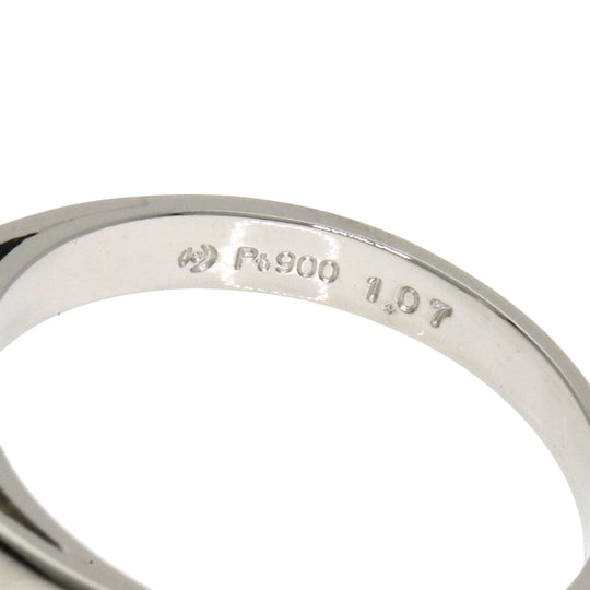 TASAKI Ring PT900 Silver Aquamarine Women Used Authentic