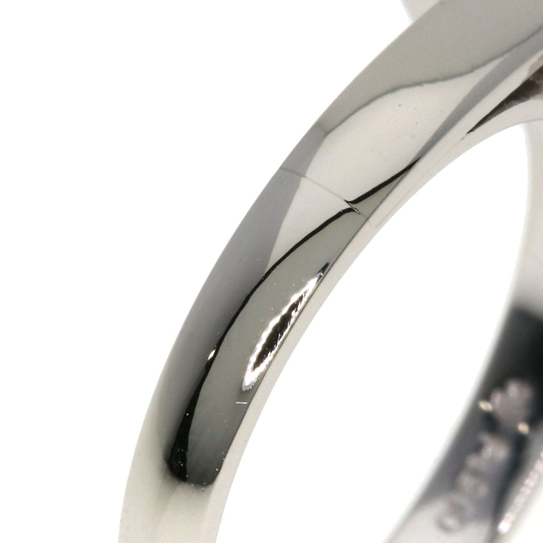 TASAKI Ring PT900 Silver Aquamarine Women Used Authentic