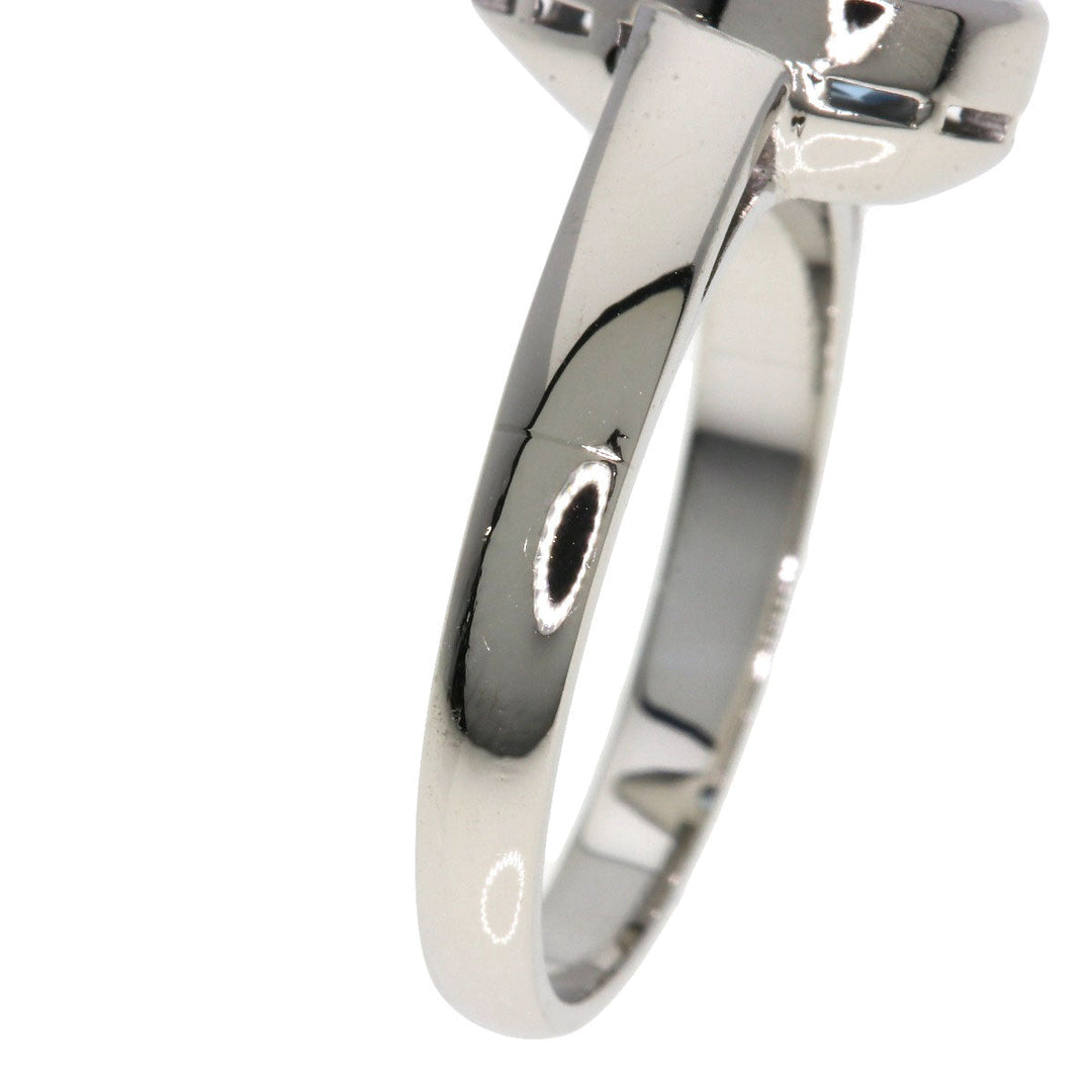 TASAKI Ring PT900 Silver Aquamarine Women Used Authentic