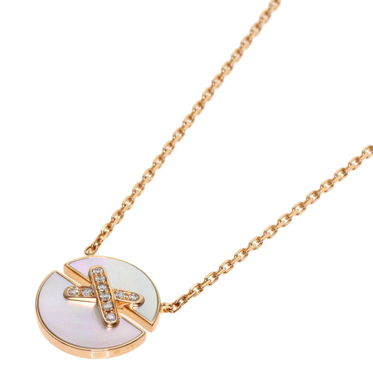 Chaumet Necklace 18K Pink Gold gold Lien Harmony Diamond Shell
