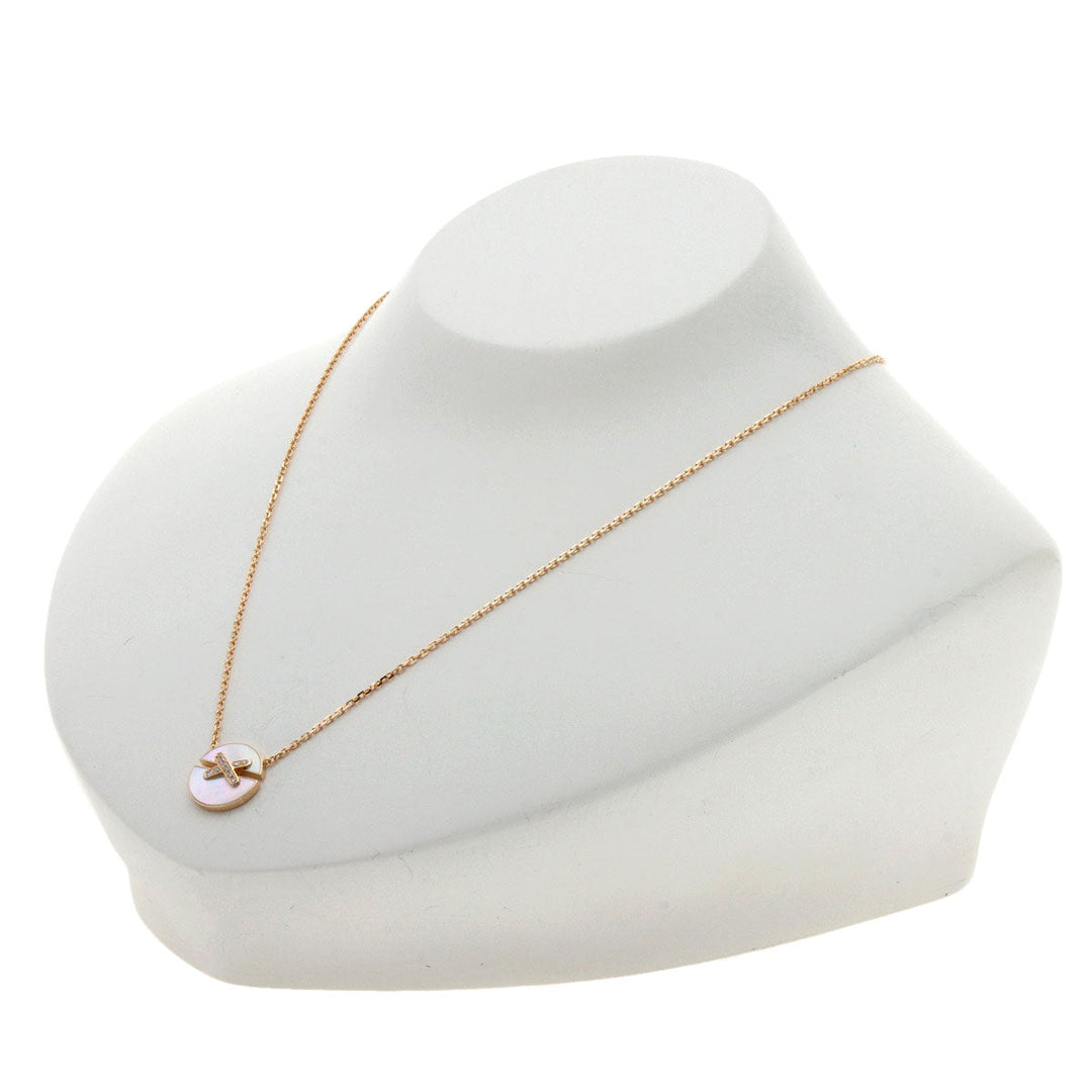 Chaumet Necklace 18K Pink Gold gold Lien Harmony Diamond Shell