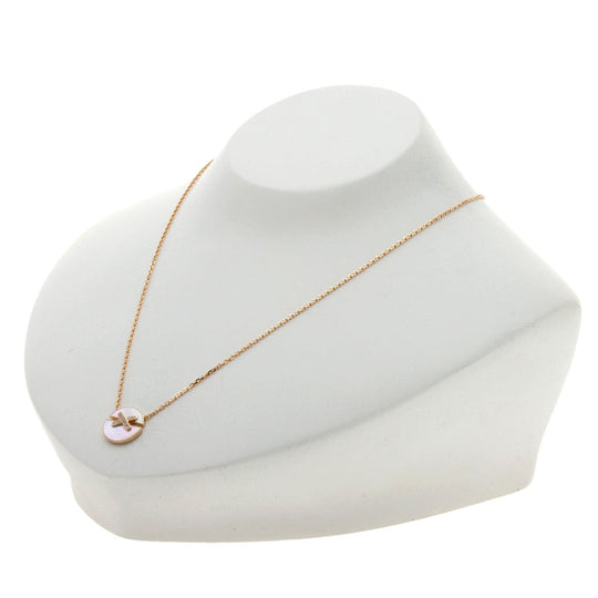 Chaumet Necklace 18K Pink Gold gold Lien Harmony Diamond Shell