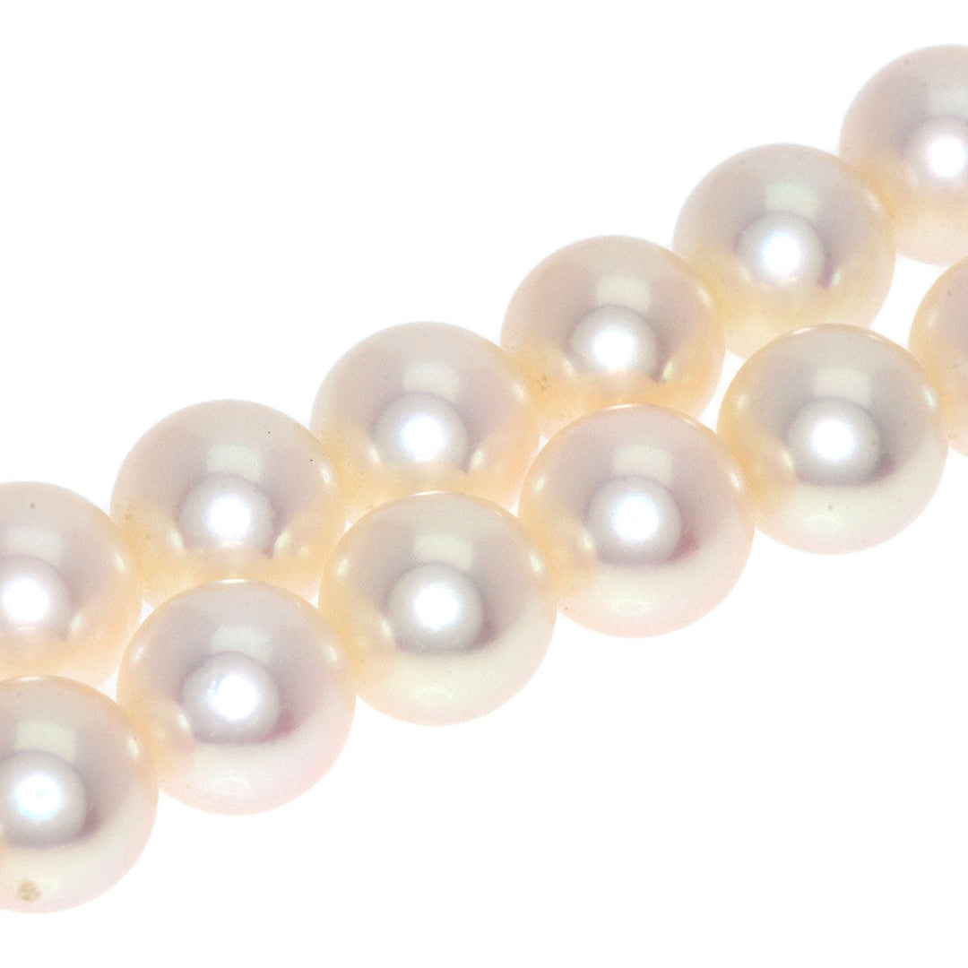 MIKIMOTO Necklace K14YG white Pearl Women Used Authentic