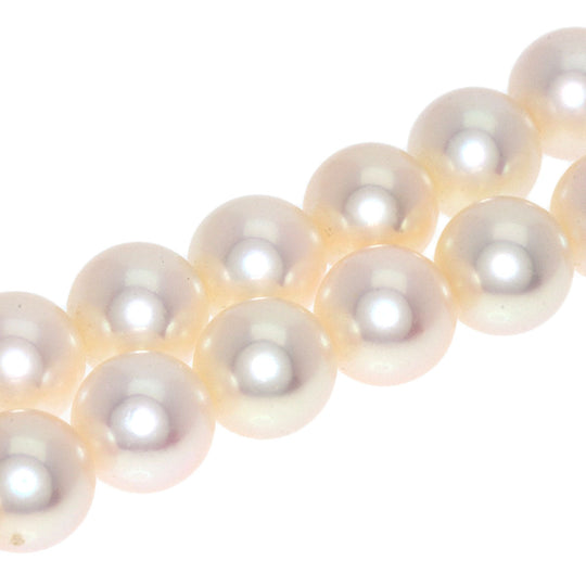 MIKIMOTO Necklace K14YG white Pearl Women Used Authentic
