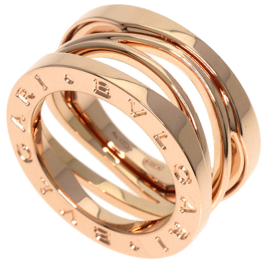 BVLGARI Ring 18K Pink Gold gold B-zero1 B-zero One Legend 3 Bands #47 Women Used Authentic