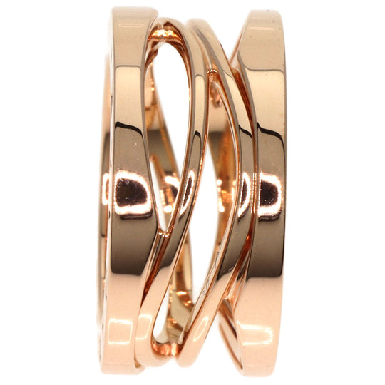 BVLGARI Ring 18K Pink Gold gold B-zero1 B-zero One Legend 3 Bands #47 Women Used Authentic
