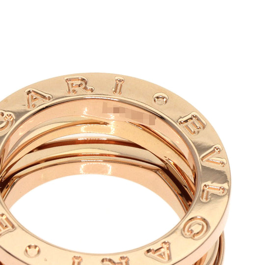 BVLGARI Ring 18K Pink Gold gold B-zero1 B-zero One Legend 3 Bands #47 Women Used Authentic