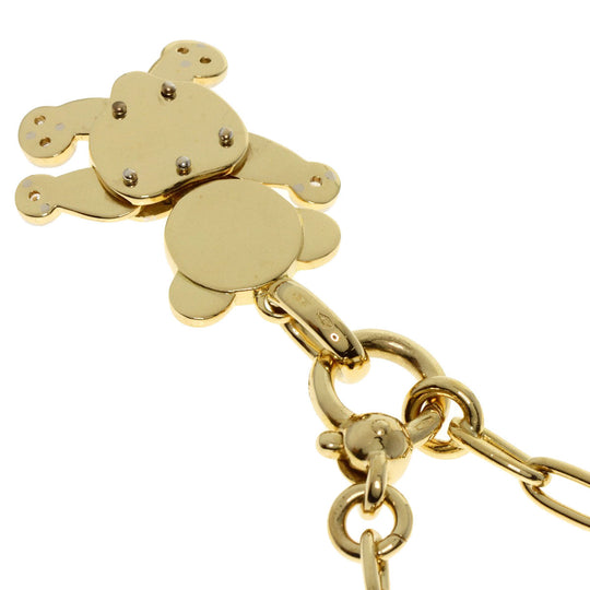 Pomellato Necklace 18K Yellow Gold gold Orset Teddy Bear Diamond Women Used Authentic