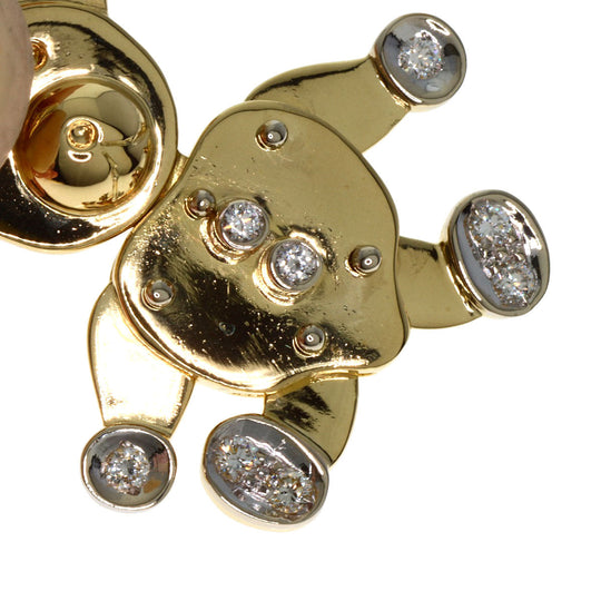Pomellato Necklace 18K Yellow Gold gold Orset Teddy Bear Diamond Women Used Authentic