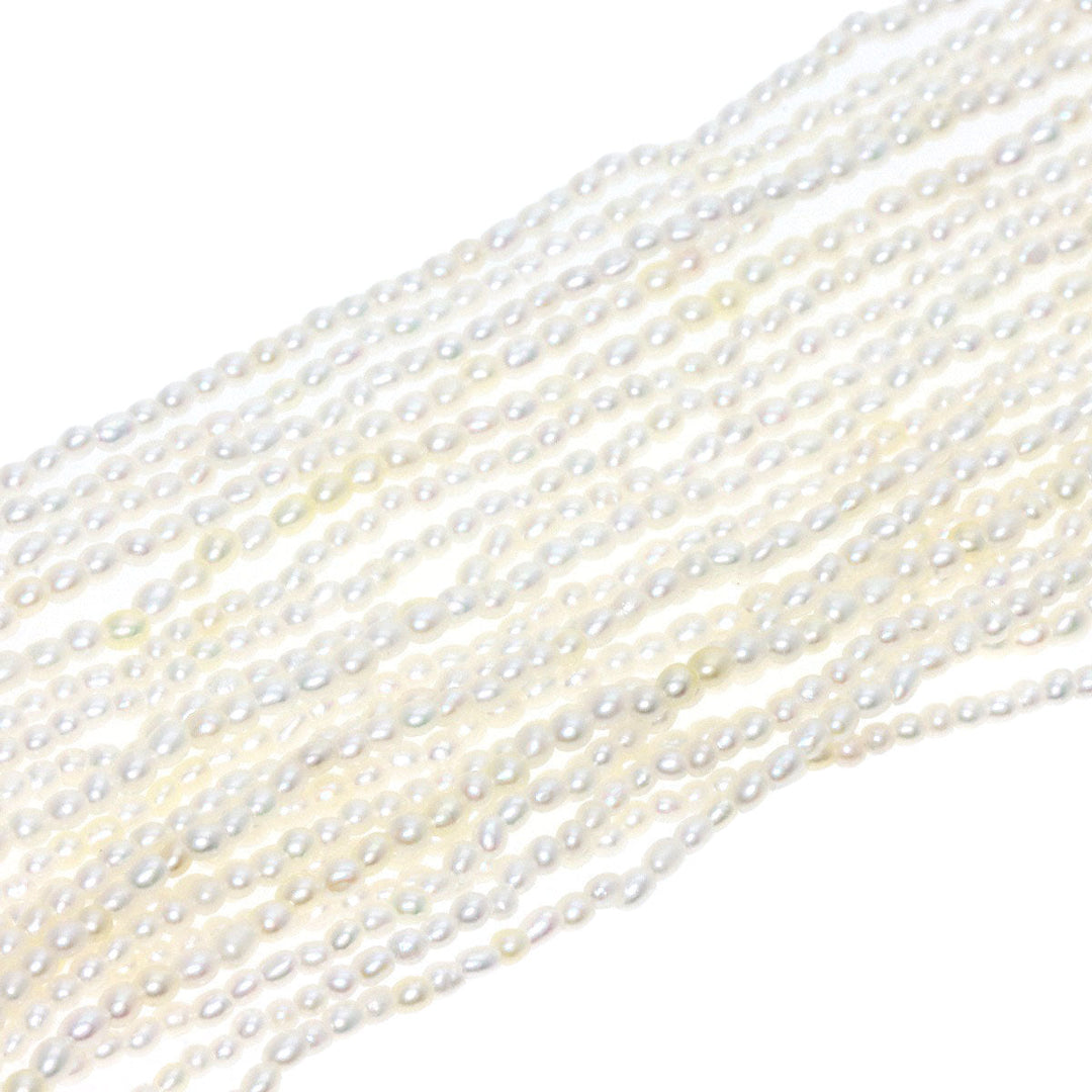 TASAKI Necklace SV ,  Pearl white Keshi Pearl 10 strands 19.7" Women Used Authentic