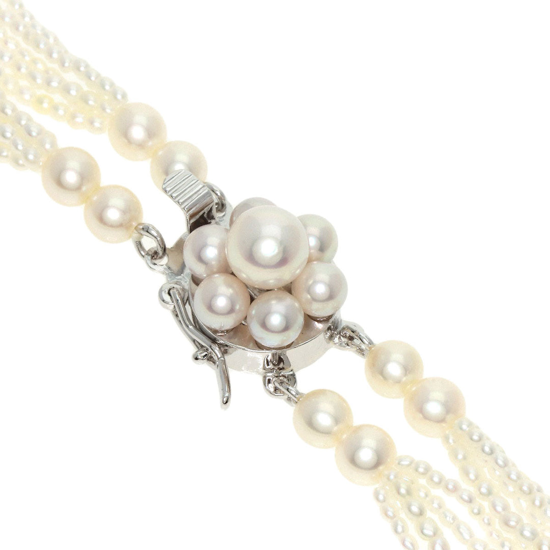 TASAKI Necklace SV ,  Pearl white Keshi Pearl 10 strands 19.7" Women Used Authentic