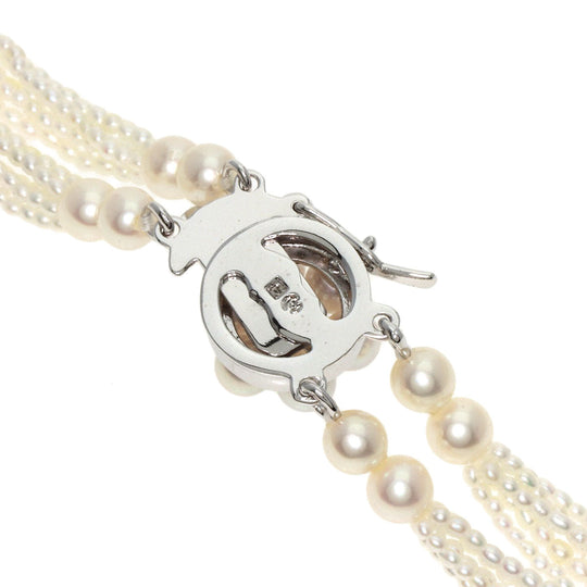 TASAKI Necklace SV ,  Pearl white Keshi Pearl 10 strands 19.7" Women Used Authentic