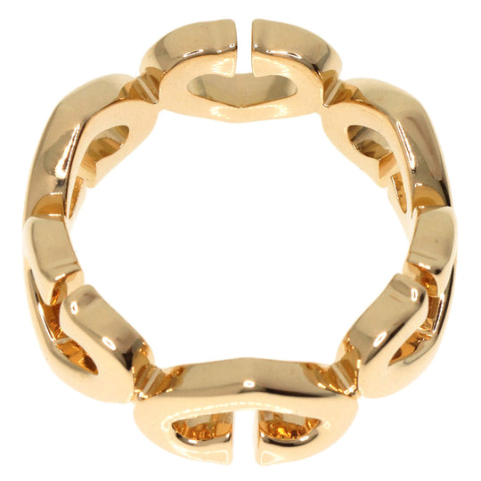 CARTIER Ring 18K Yellow Gold gold C Heart Diamond # 49