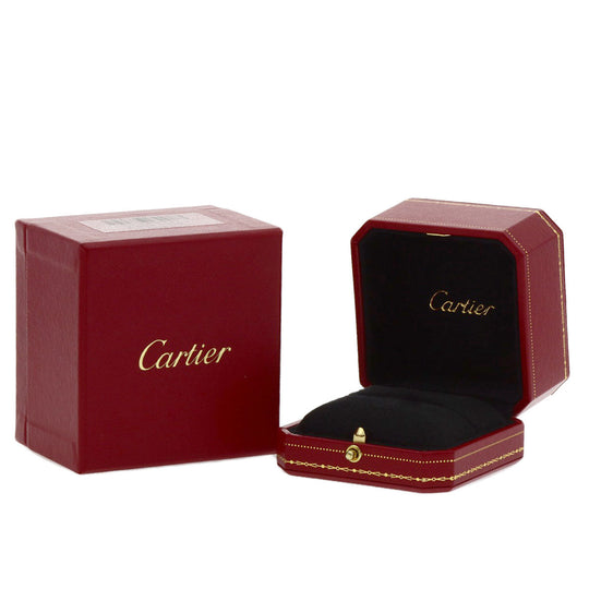 CARTIER Ring 18K Yellow Gold gold C Heart Diamond # 49