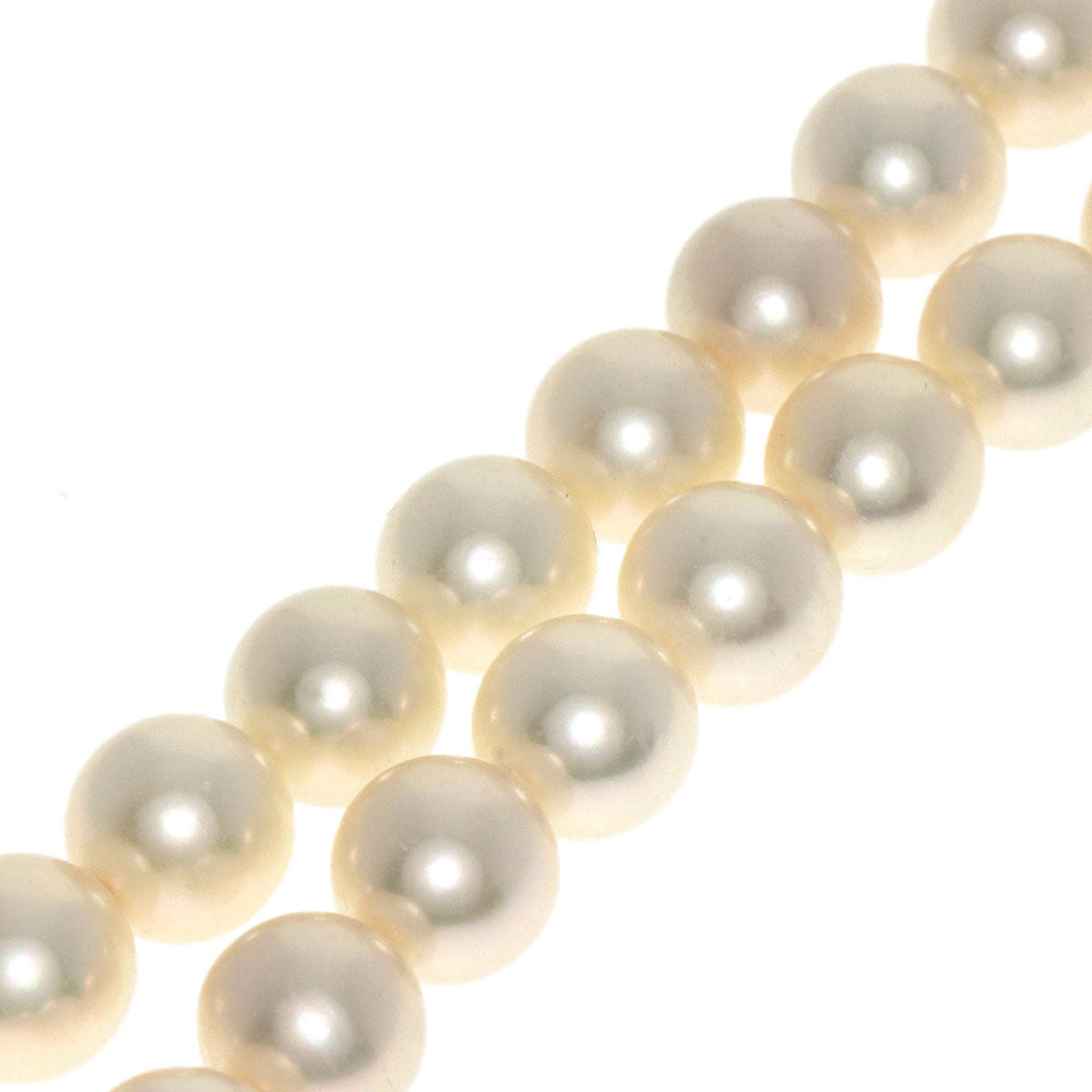 MIKIMOTO Necklace K18WG white Pearl Women Used Authentic