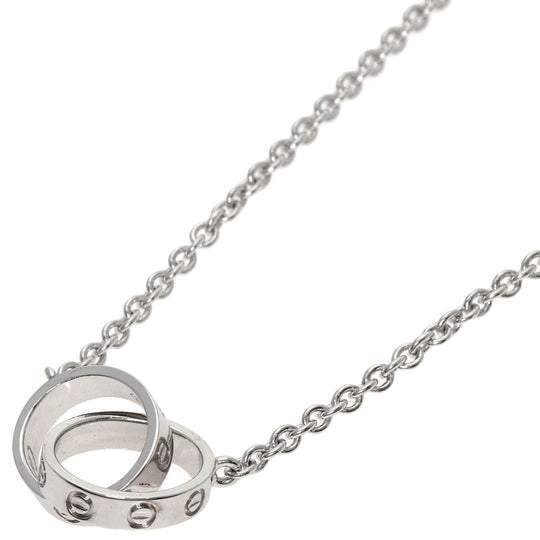 CARTIER Necklace K18WG Silver Baby love