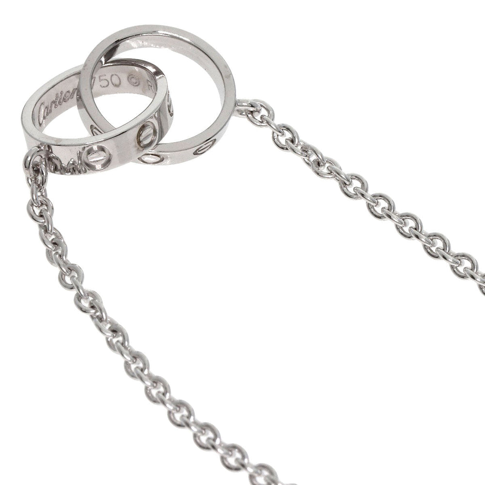 CARTIER Necklace K18WG Silver Baby love
