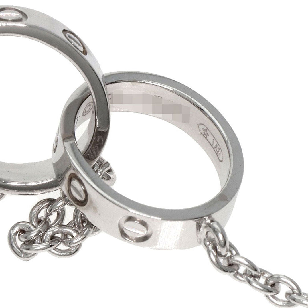 CARTIER Necklace K18WG Silver Baby love
