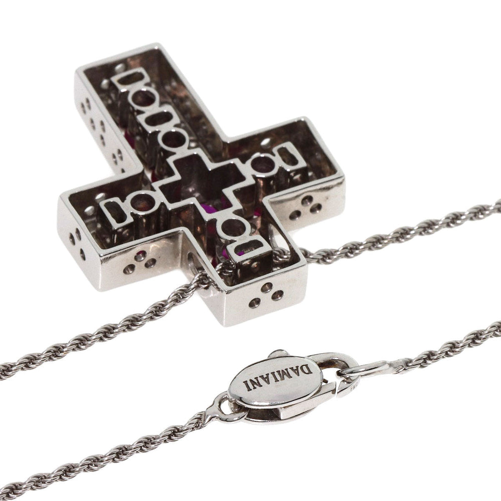Damiani Necklace K18WG Silver Belle Epoque Ruby Diamond M