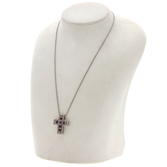 Damiani Necklace K18WG Silver Belle Epoque Ruby Diamond M