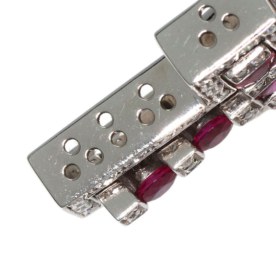 Damiani Necklace K18WG Silver Belle Epoque Ruby Diamond M