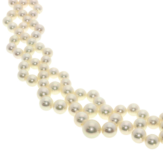 MIKIMOTO Necklace K18WG white Pearl