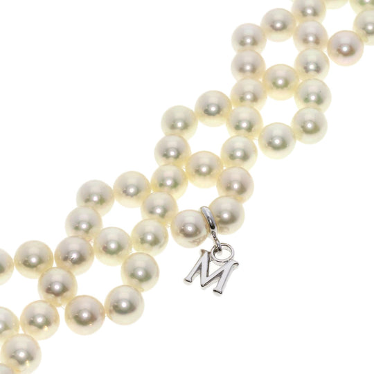 MIKIMOTO Necklace K18WG white Pearl