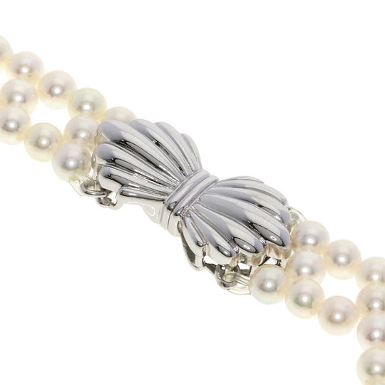 MIKIMOTO Necklace K18WG white Pearl