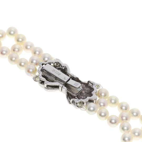 MIKIMOTO Necklace K18WG white Pearl