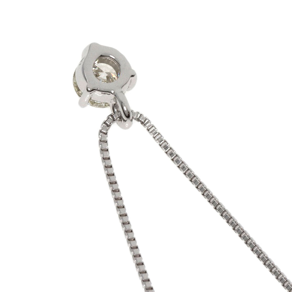 TASAKI Necklace K18WG Silver diamond Women Used Authentic
