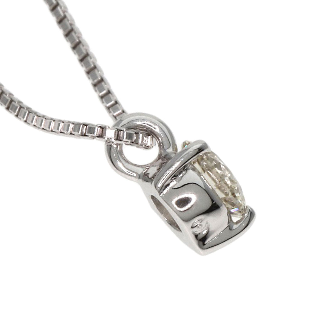 TASAKI Necklace K18WG Silver diamond Women Used Authentic