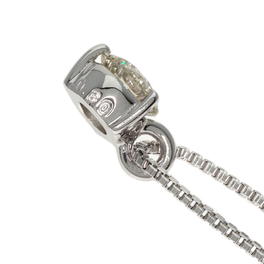 TASAKI Necklace K18WG Silver diamond Women Used Authentic