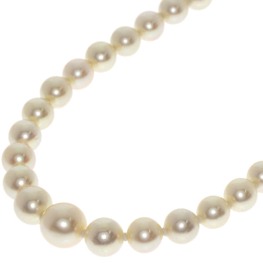 MIKIMOTO Necklace metallic white Pearl Women Used Authentic