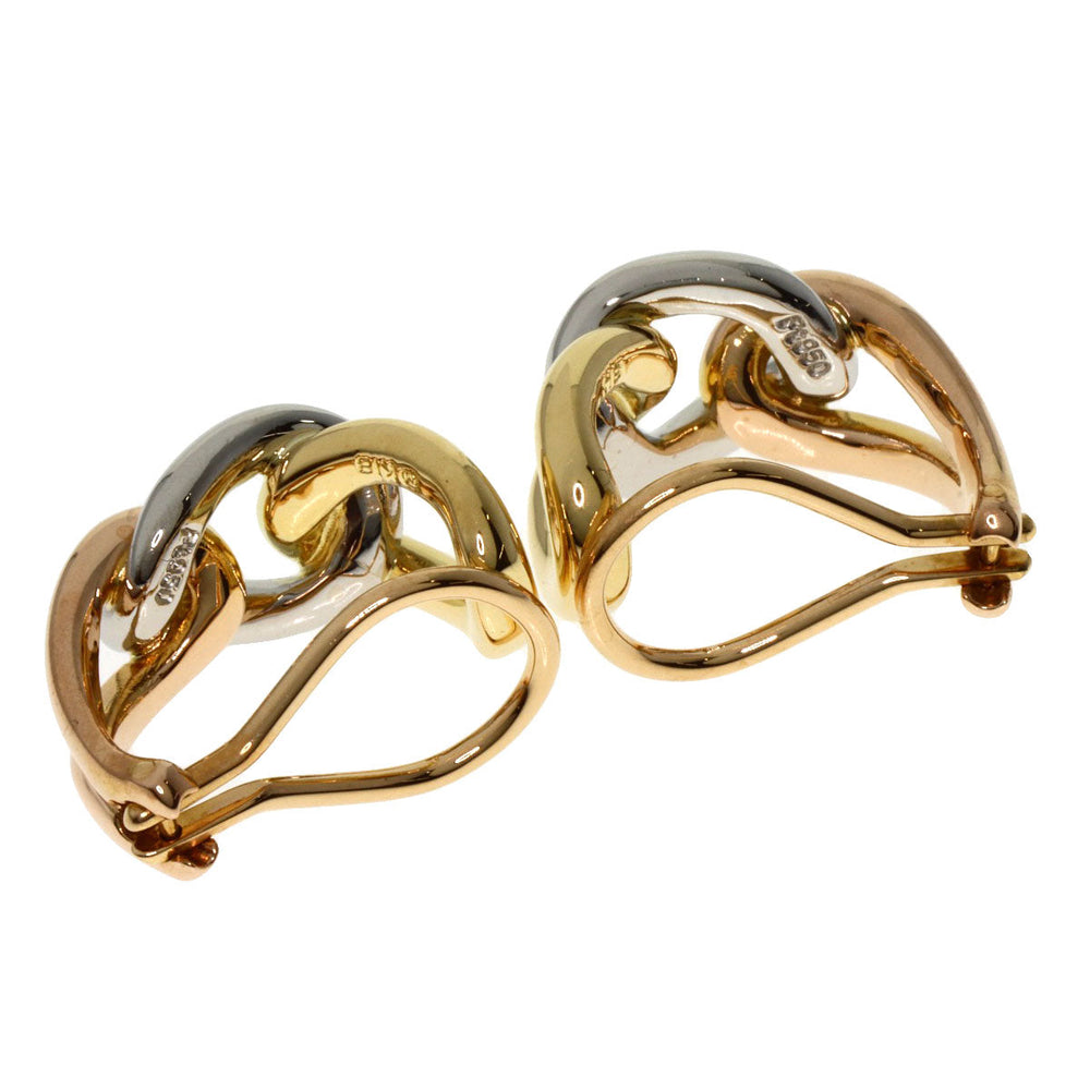 MIKIMOTO Earring K18YG , K18PG , PT950 gold Three color Women Used Authentic